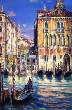  Venetian Tableaux - VENETIAN SUNSET cityscape scènes urbaines modernes